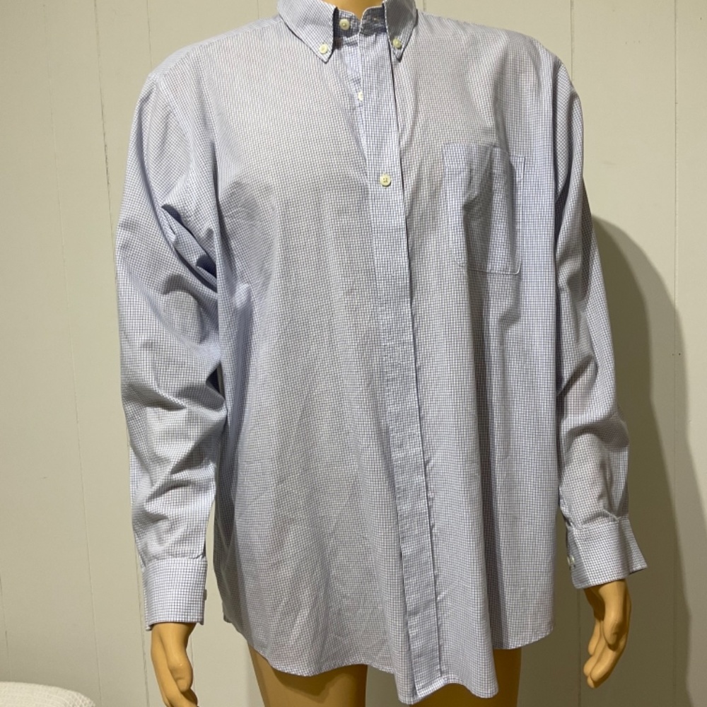 outer banks Man Plaid Button-Down shirt ultimate collection size xl Blue White